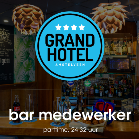 Vacature bar medewerker parttime